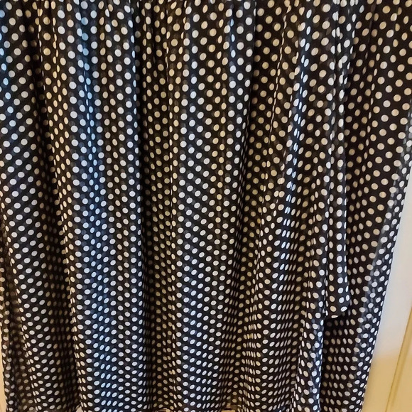 Lane Bryant Black Dress with PolkaDot Skirt in Size 26 - Picture 7 of 9